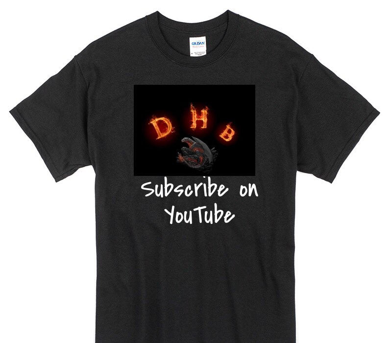 Custom Gildan 100% Cotton Black T-Shirt