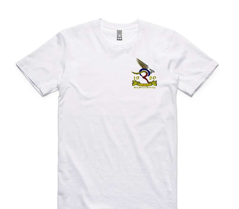 Custom AS Colour 100% Cotton White T-Shirt