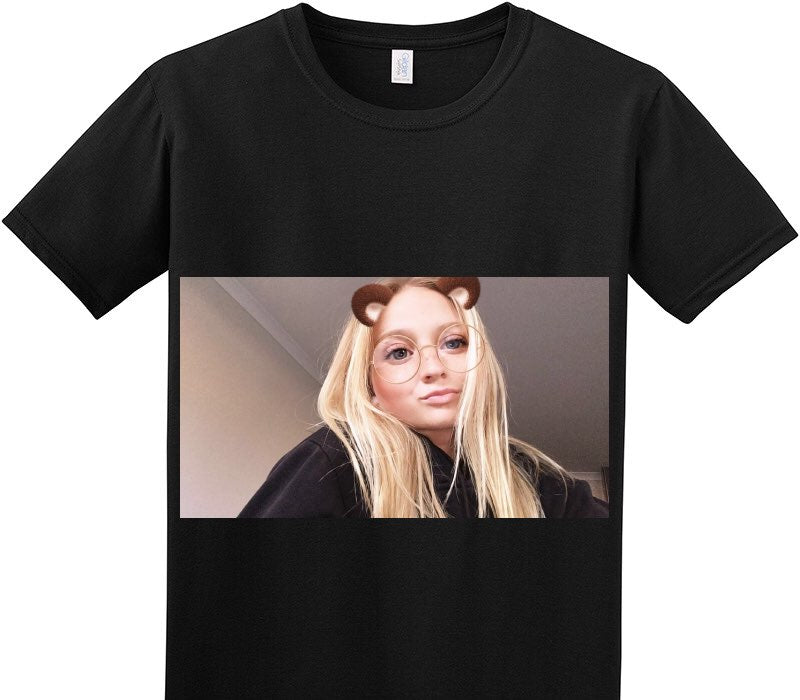 Custom Adult Soft Style 100% Cotton Black T-Shirt