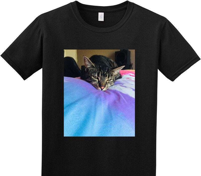 Custom Adult Soft Style 100% Cotton Black T-Shirt