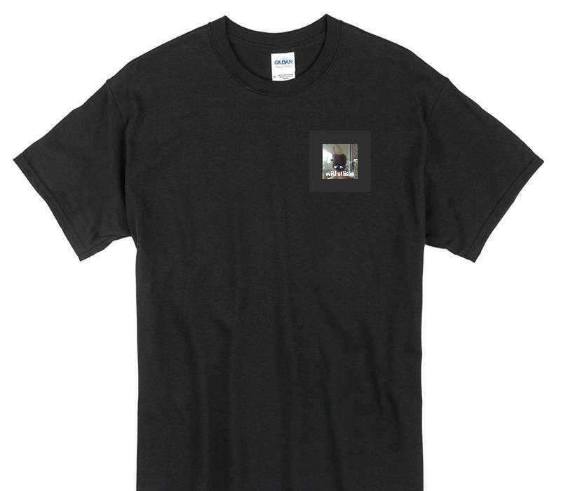 Custom Gildan 100% Cotton Black T-Shirt