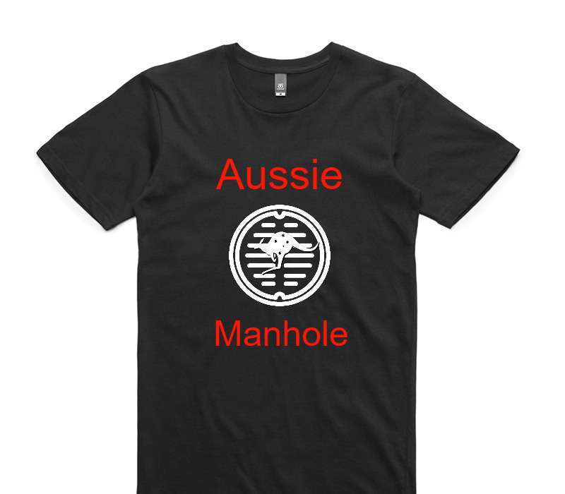 Custom AS Colour 100% Cotton Black T-Shirt