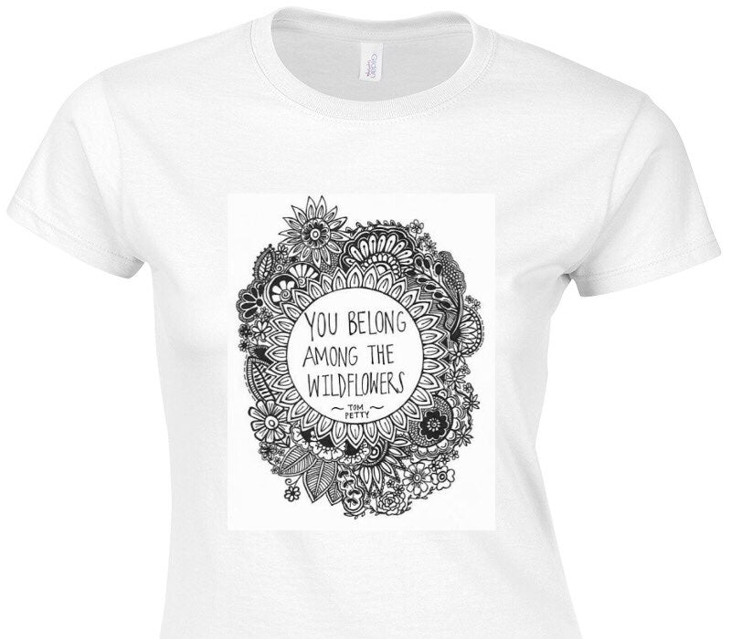 Custom Womens Soft Style 100% Cotton White T-Shirt