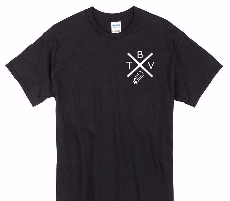 Custom Gildan 100% Cotton Black T-Shirt