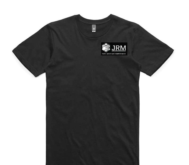 Custom AS Colour 100% Cotton Black T-Shirt