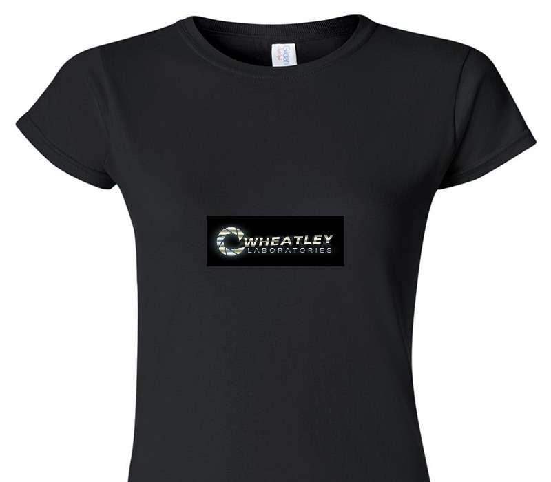 Custom Womens Soft Style 100% Cotton Black T-Shirt