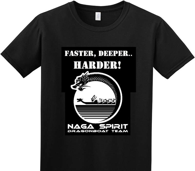 Custom Adult Soft Style 100% Cotton Black T-Shirt