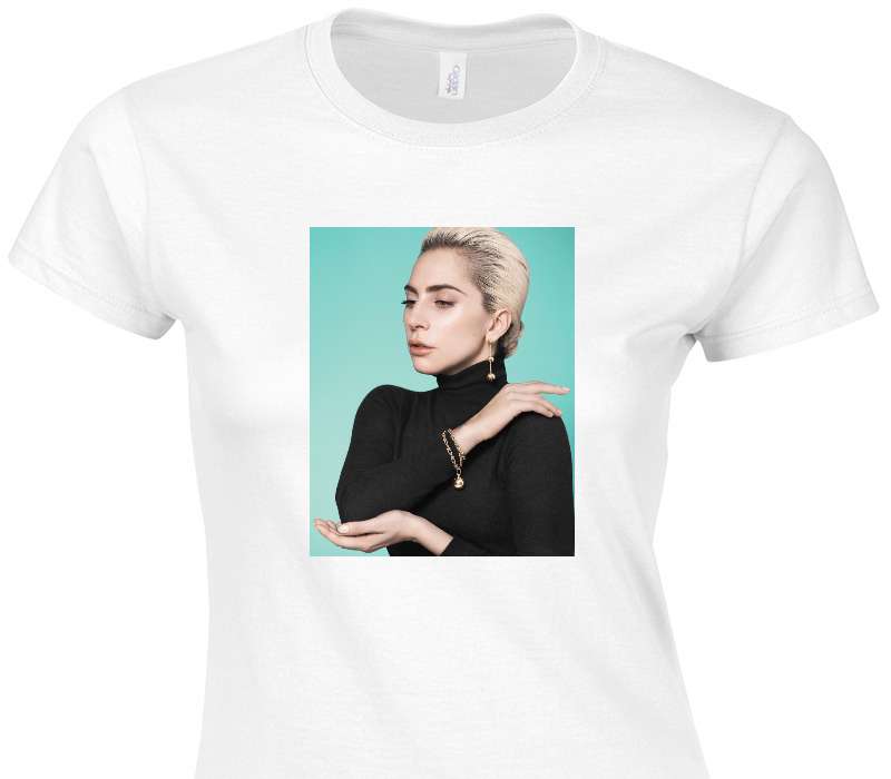 Custom Womens Soft Style 100% Cotton White T-Shirt