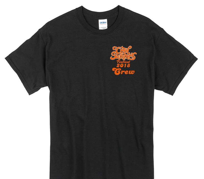 Custom Gildan 100% Cotton Black T-Shirt