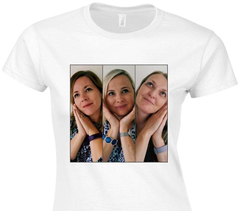 Custom Womens Soft Style 100% Cotton White T-Shirt