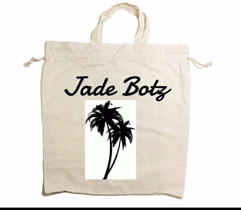 Custom Drawstring Tote Bag Cotton Calico