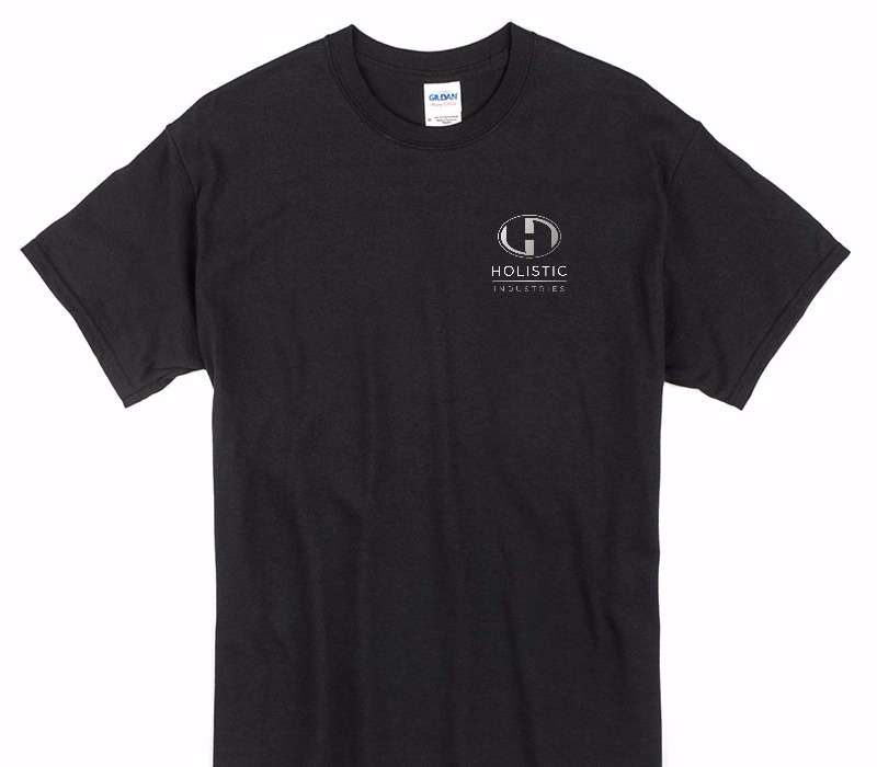 Custom Gildan 100% Cotton Black T-Shirt