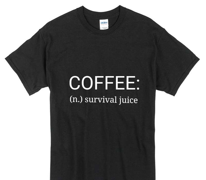 Custom Gildan 100% Cotton Black T-Shirt