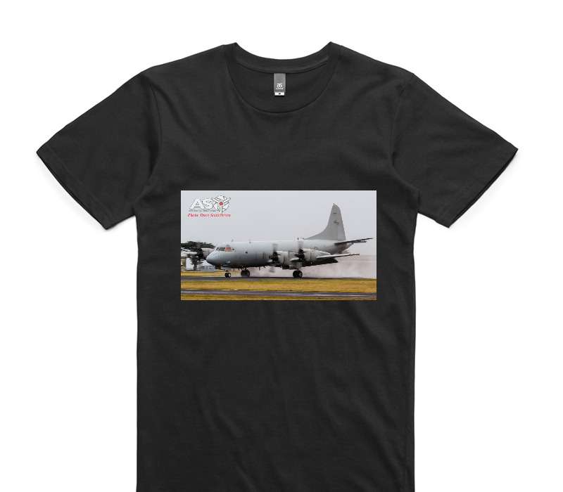 Custom AS Colour 100% Cotton Black T-Shirt