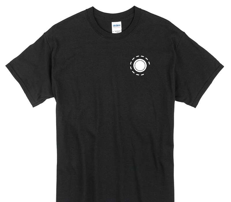 Custom Gildan 100% Cotton Black T-Shirt