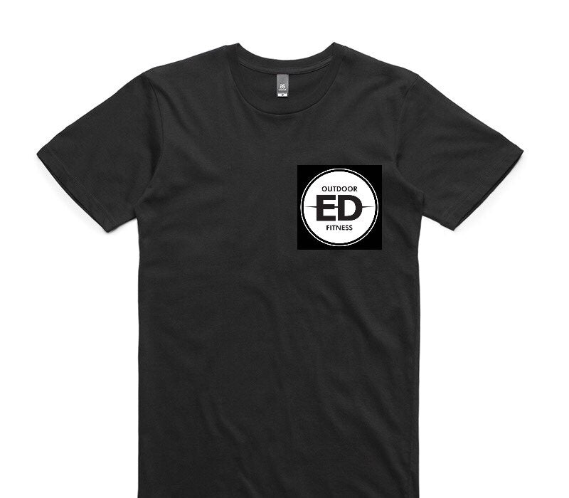 Custom AS Colour 100% Cotton Black T-Shirt