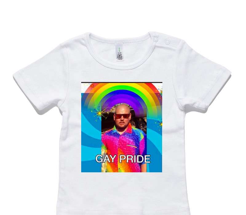 Custom AS Colour White Baby T-Shirt