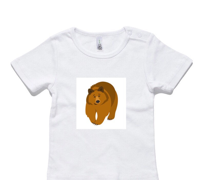 Custom AS Colour White Baby T-Shirt