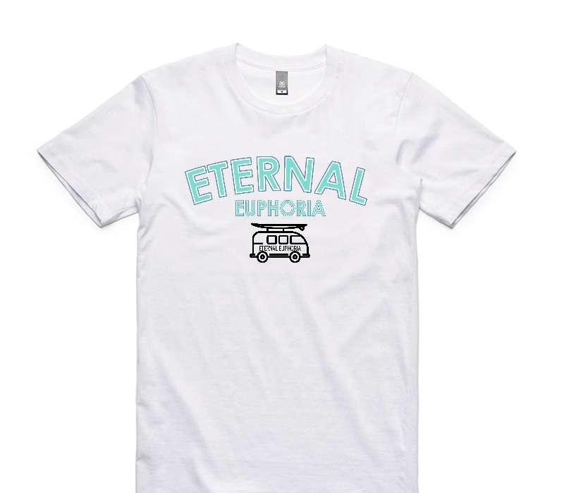 Custom AS Colour 100% Cotton White T-Shirt