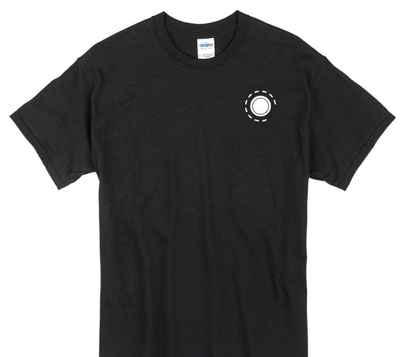Custom Gildan 100% Cotton Black T-Shirt