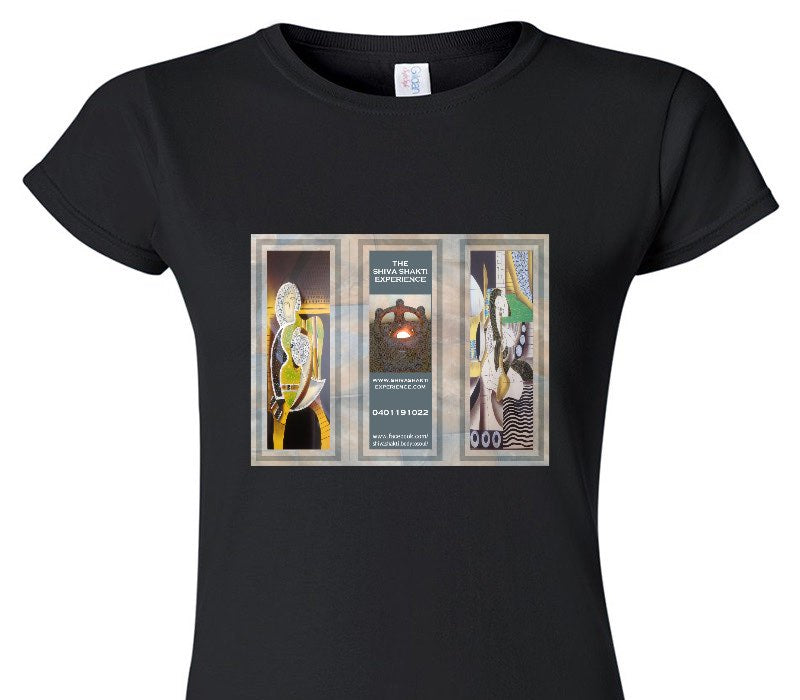 Custom Womens Soft Style 100% Cotton Black T-Shirt