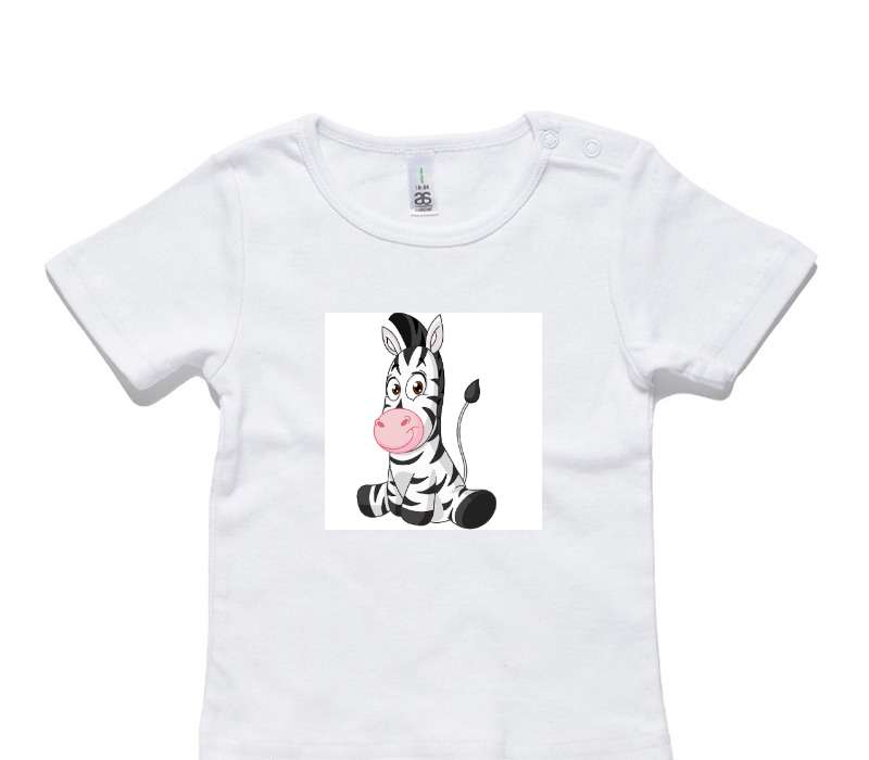 Custom AS Colour White Baby T-Shirt