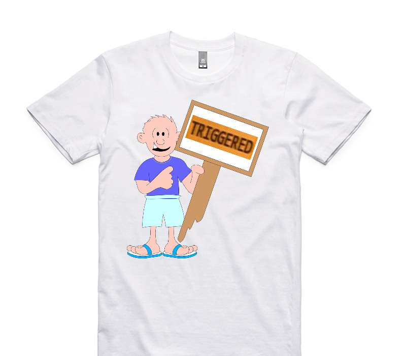 Custom AS Colour 100% Cotton White T-Shirt