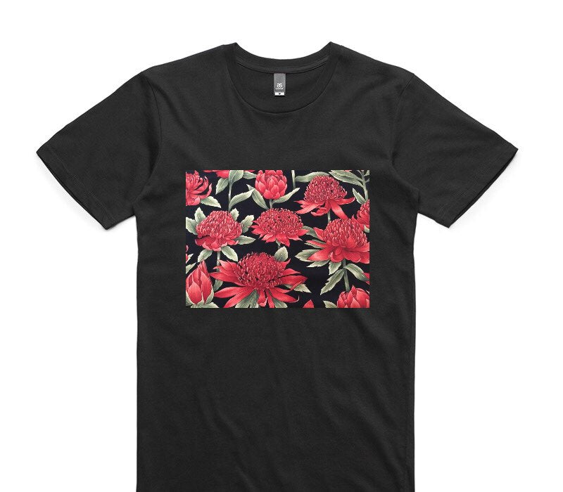 Custom AS Colour 100% Cotton Black T-Shirt