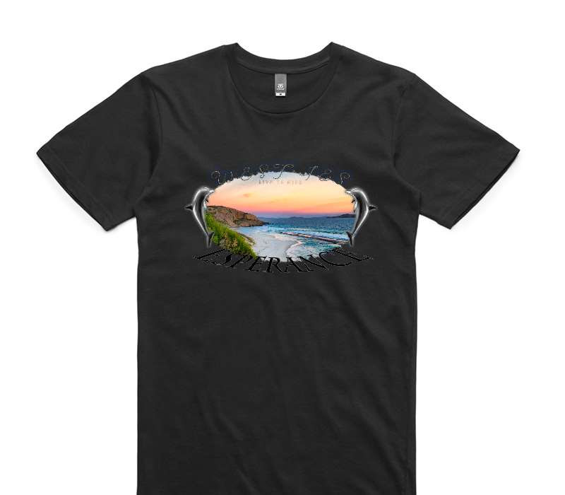 Custom AS Colour 100% Cotton Black T-Shirt