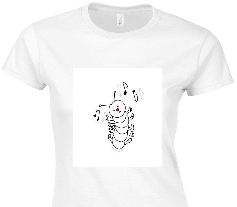 Custom Womens Soft Style 100% Cotton White T-Shirt