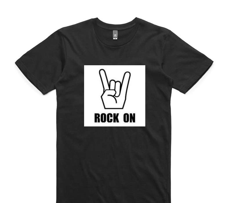 Custom AS Colour 100% Cotton Black T-Shirt