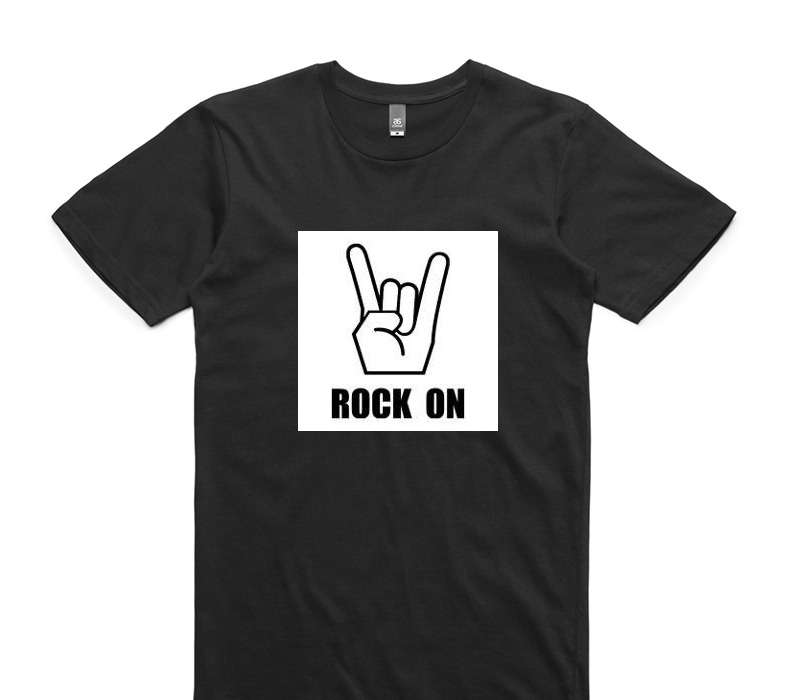 Custom AS Colour 100% Cotton Black T-Shirt
