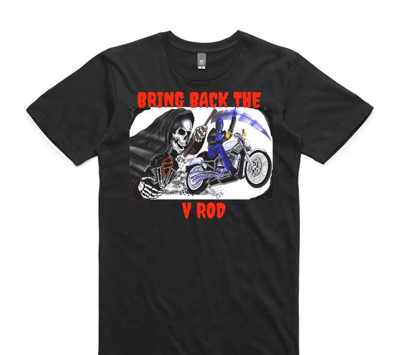 Custom AS Colour 100% Cotton Black T-Shirt
