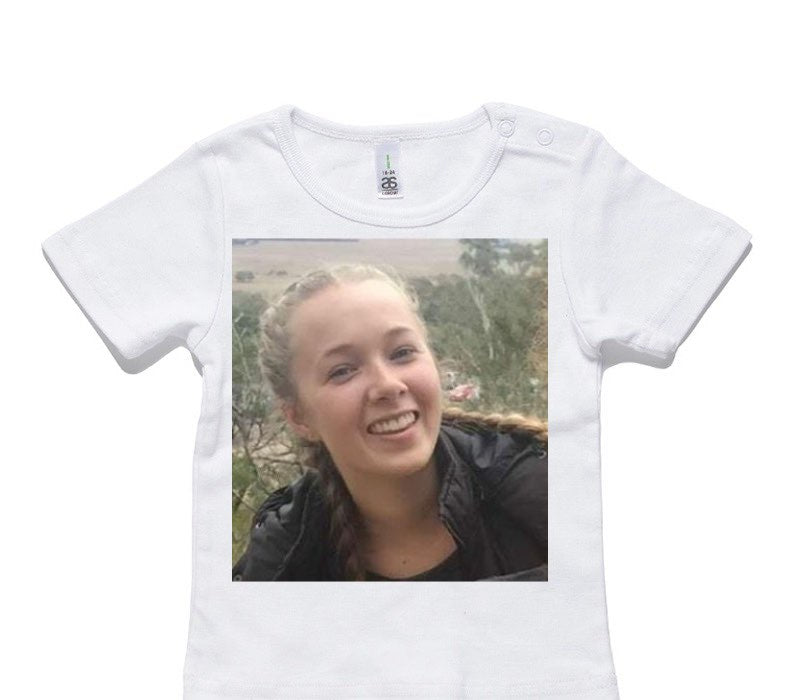 Custom AS Colour White Baby T-Shirt