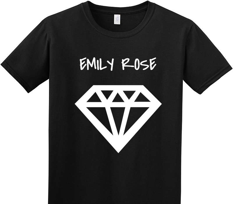 Custom Adult Soft Style 100% Cotton Black T-Shirt