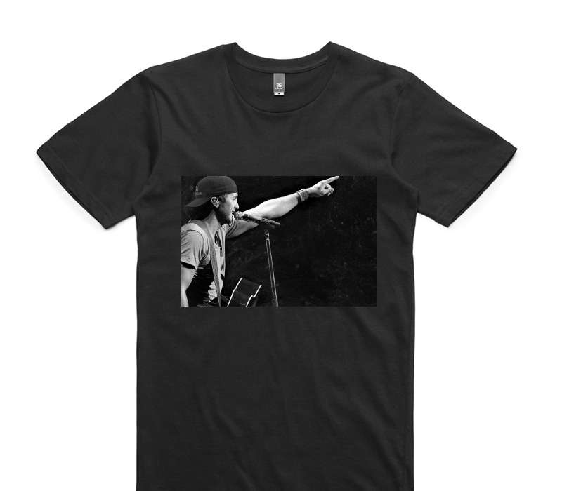 Custom AS Colour 100% Cotton Black T-Shirt