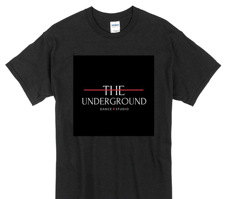 Custom Gildan 100% Cotton Black T-Shirt