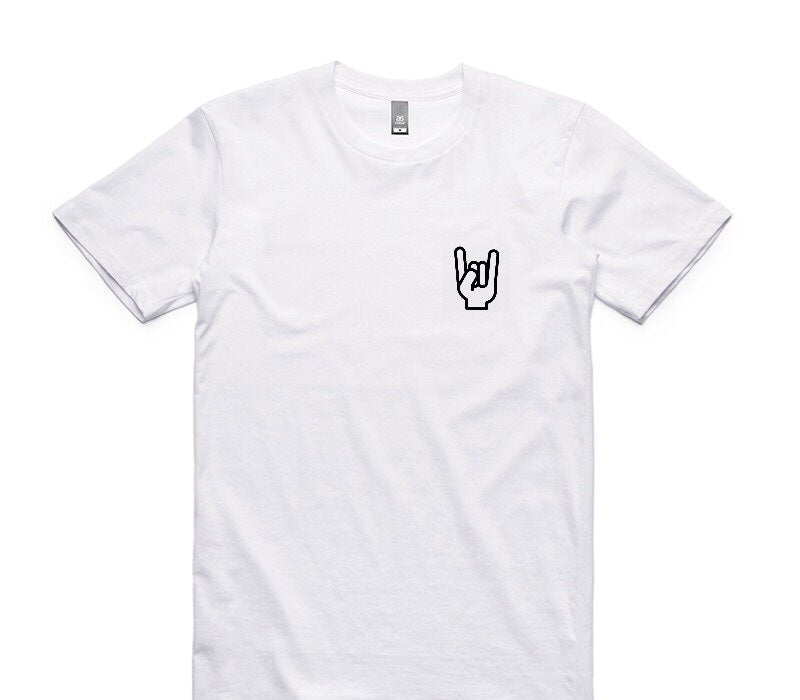 Custom AS Colour 100% Cotton White T-Shirt