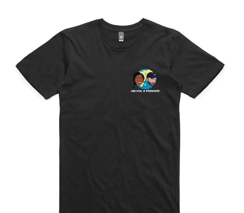 Custom AS Colour 100% Cotton Black T-Shirt