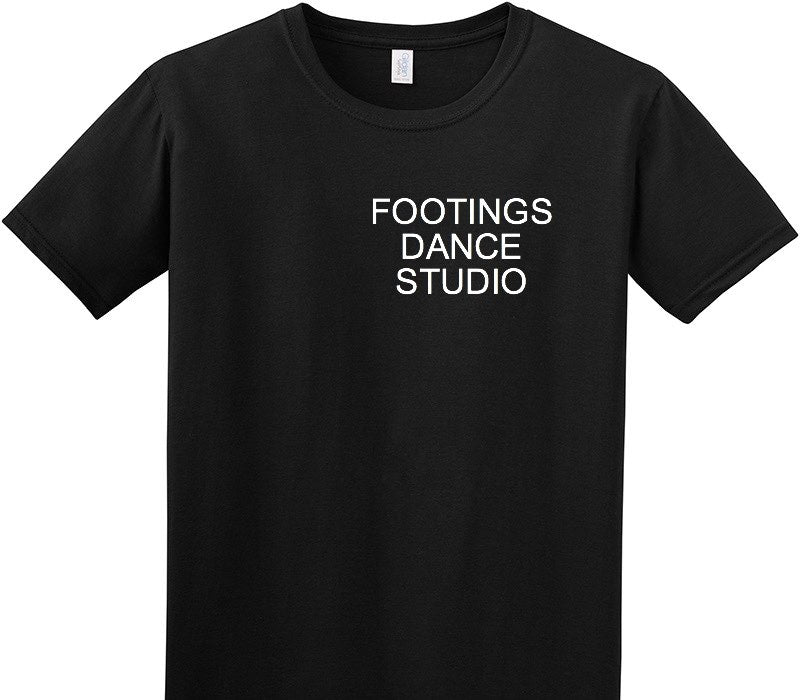 Custom Adult Soft Style 100% Cotton Black T-Shirt