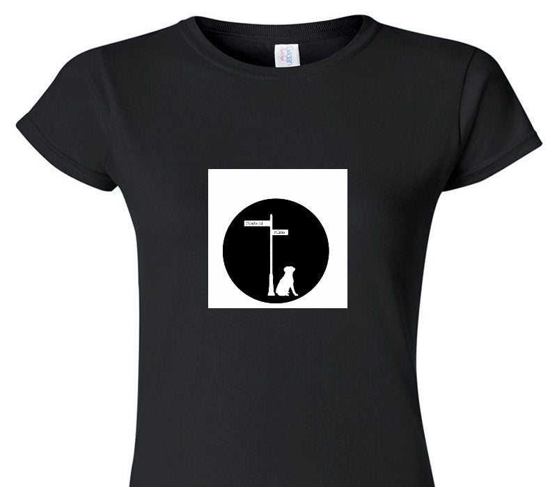 Custom Womens Soft Style 100% Cotton Black T-Shirt