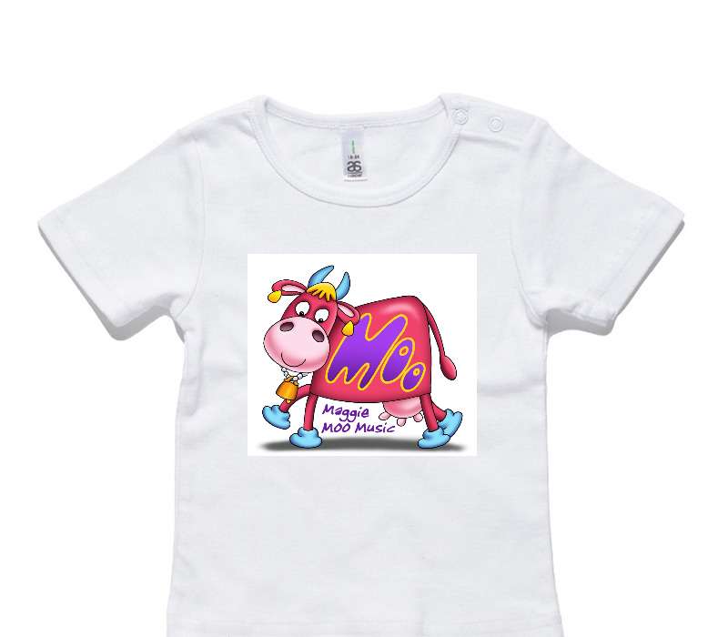 Custom AS Colour White Baby T-Shirt