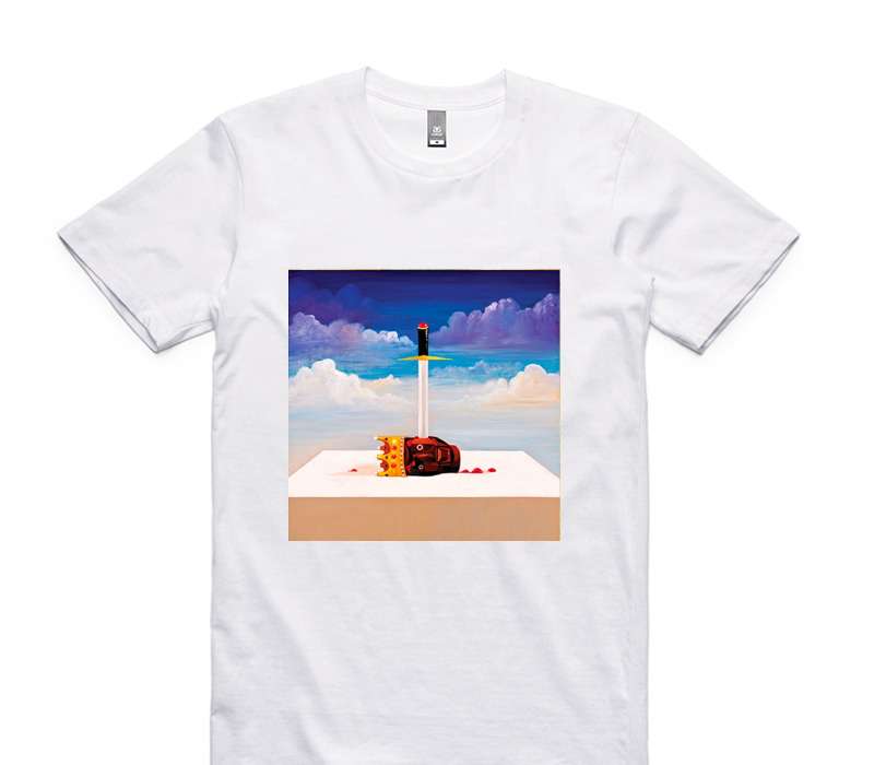 Custom AS Colour 100% Cotton White T-Shirt
