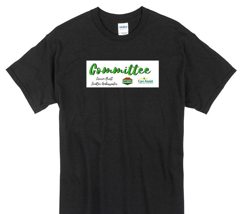 Custom Gildan 100% Cotton Black T-Shirt