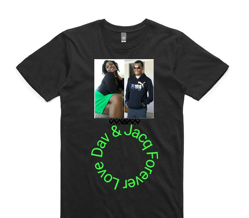 Custom AS Colour 100% Cotton Black T-Shirt