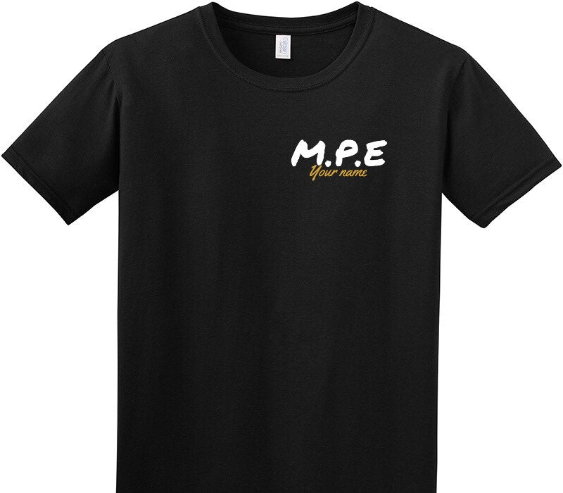 Custom Adult Soft Style 100% Cotton Black T-Shirt