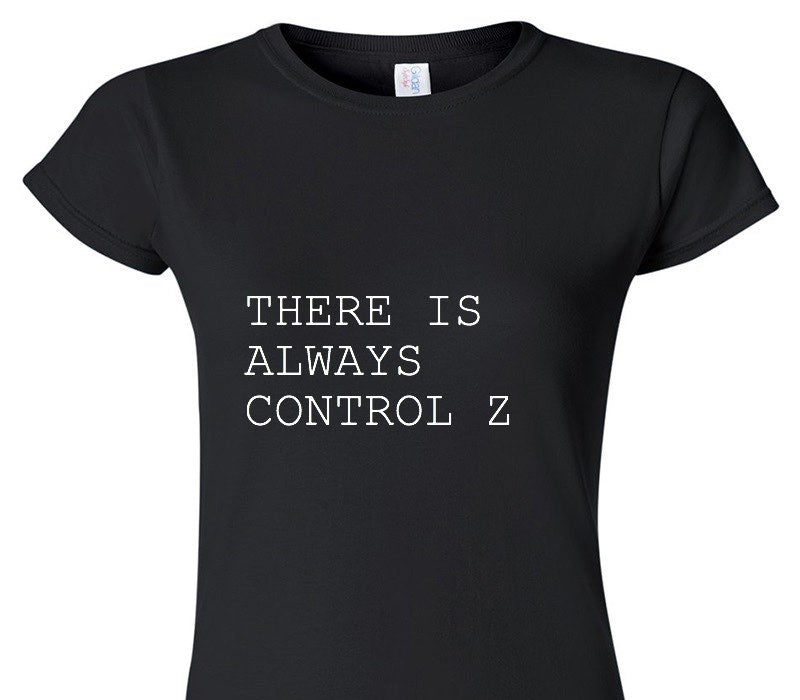 Custom Womens Soft Style 100% Cotton Black T-Shirt