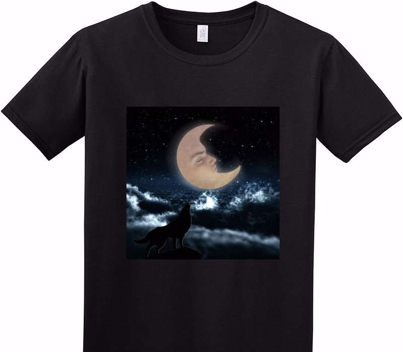 Custom Adult Soft Style 100% Cotton Black T-Shirt
