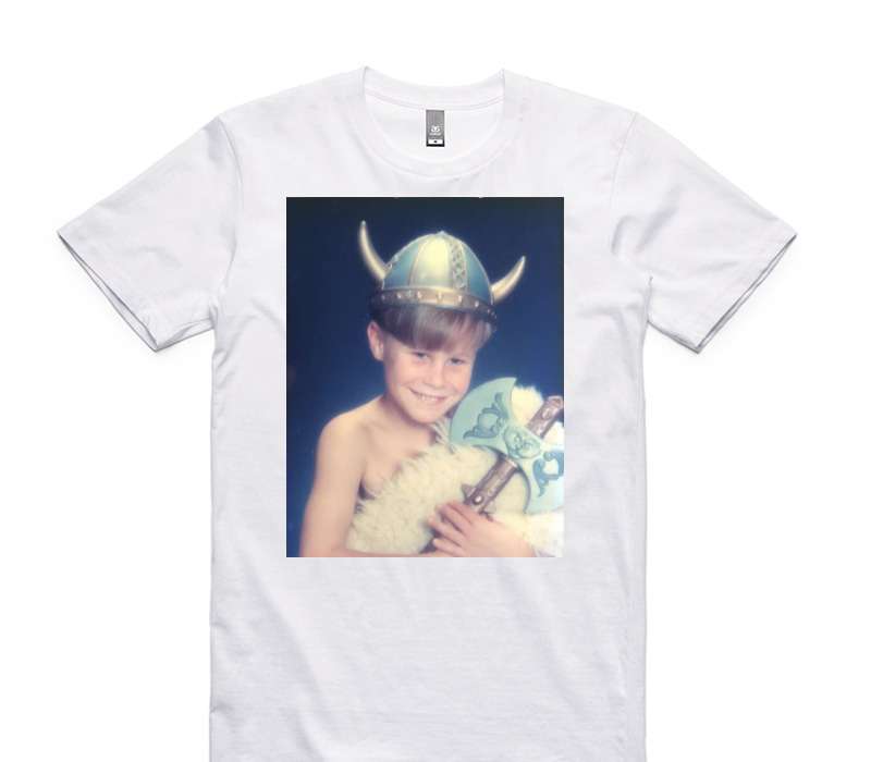 Custom AS Colour 100% Cotton White T-Shirt