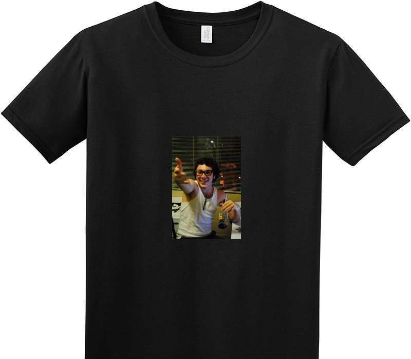 Custom Adult Soft Style 100% Cotton Black T-Shirt
